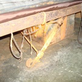 Bed frame belonging to Sir Robert Falcon Scott, Scott's 'Terra Nova' Hut