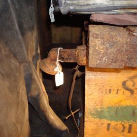 Bed frame belonging to Sir Robert Falcon Scott, Scott's 'Terra Nova' Hut (001)