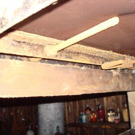 Bed frame belonging Charles Wright, Scott's 'Terra Nova' Hut