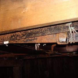 Bed frame belonging George Simpson, Scott's 'Terra Nova' Hut (001)