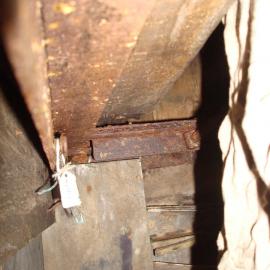 Bed frame belonging to Edward Nelson, Scott's 'Terra Nova' Hut 
