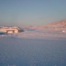 Snow Build-up on northwest elevation, Scott's 'Terra Nova' Hut