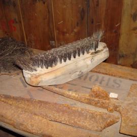 Brush and metal implements in Scott's 'Discovery' Hut