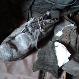 Boots below Nelson and Day's bunks, Scott's 'Terra Nova' Hut (001)