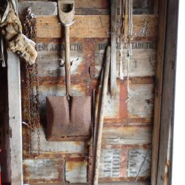Inside entry to Annex, Scott's 'Terra Nova' Hut