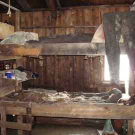 Bunks belonging to Wright and Simpson, Scott's 'Terra Nova' Hut