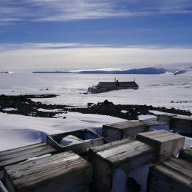 2017-18 Scott's 'Terra Nova' hut and fuel boxes