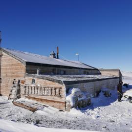 2017-18 Scott's 'Terra Nova' hut, North and East elevations