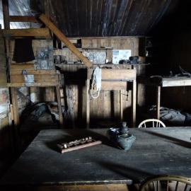 2017-18 Scott's 'Terra Nova' hut, interior, The Tenements