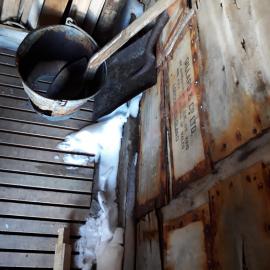 2017-18 Scott's 'Terra Nova' hut, work task, snow ingress (009)