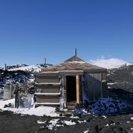 2017-18 Shackleton's 'Nimrod' hut, exterior, West elevation