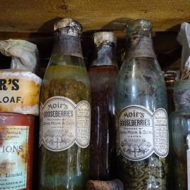 2017-18 Shackleton's 'Nimrod' hut, interior, pantry artefacts