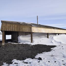 2017-18 Scott's 'Discovery' hut, exterior, North elevation