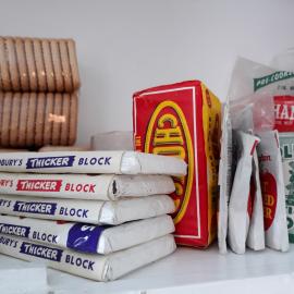 2017-18 Hillary's TAE/IGY hut, interior, pantry supplies