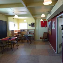 2017-18 Hillary's TAE/IGY hut, interior, Mess Room