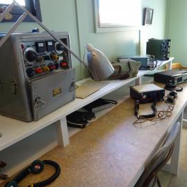 2017-18 Hillary's TAE/IGY hut, interior, Radio Room artefacts