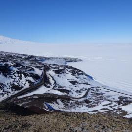 2017-18 Scott Base, Pram Point from Observation Hill