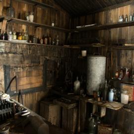 2017-18 Scott's 'Terra Nova' hut, interior, Physical Laboratory