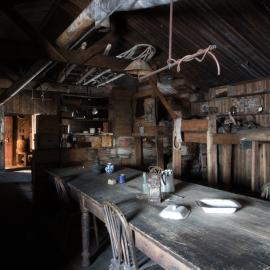 2017-18 Scott's 'Terra Nova' hut, interior, Wardroom