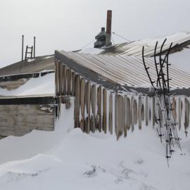 2018-19 North-West corner of Scott's 'Terra Nova' hut, Cape Evans (001)