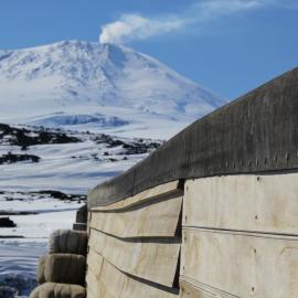 2018-19 Mount Erebus from Scott's 'Terra Nova' hut, Cape Evans (003)