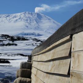 2018-19 Mount Erebus from Scott's 'Terra Nova' hut, Cape Evans (004)