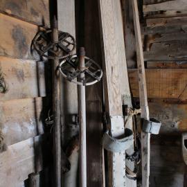2018-19 Skis in the Annexe, Scott's 'Terra Nova' hut, Cape Evans (001)