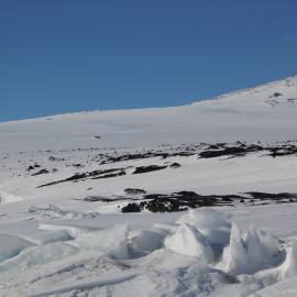 2018-19 Panorama of Barne Glacier and Mount Erebus, Cape Evans (005)