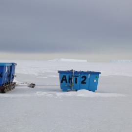 2018-19 Cargo cubers on the sea ice, Cape Evans