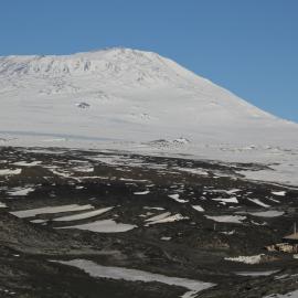 2018-19 Shackleton's 'Nimrod' hut and Mount Erebus, Cape Royds (001)