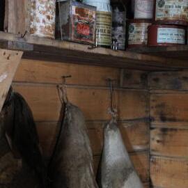 2018-19 Provisions inside Shackleton's 'Nimrod' hut, Cape Royds (003)