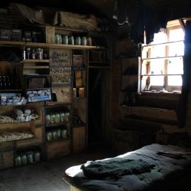 2018-19 Window inside Shackleton's 'Nimrod' hut, Cape Royds (001)