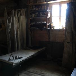 2018-19 Window inside Shackleton's 'Nimrod' hut, Cape Royds (002)