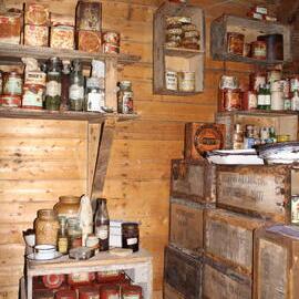 2018-19 Provisions inside Shackleton's 'Nimrod' hut, Cape Royds (004)