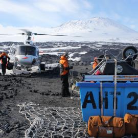 2018-19 Equipment packed for helicopter uplift (003)
