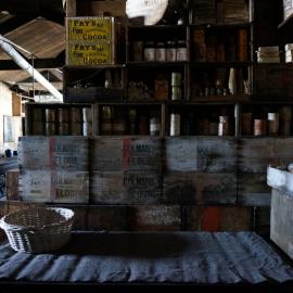 2018-19 Bed set up in the Galley, Scott's 'Terra Nova' hut, Cape Evans