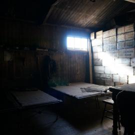 2018-19 Beds set up in the Mess Deck, Scott's 'Terra Nova' hut, Cape Evans