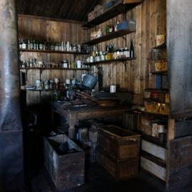 2018-19 Galley inside Scott's 'Terra Nova' hut, Cape Evans