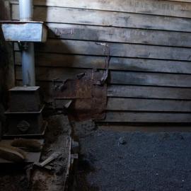 2018-19 Blubber stove inside Scott's 'Terra Nova' hut, Cape Evans