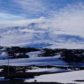 2018-19 Mount Erebus from Cape Evans