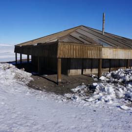 2018-19 North-East corner of Scott's 'Discovery' hut, Hut Point
