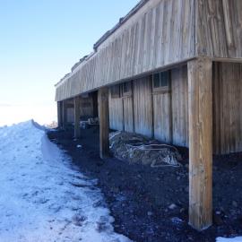 2018-19 South-East corner of Scott's 'Discovery' hut, Hut Point