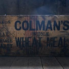2018-19 Colman's box inside Scott's 'Discovery' hut, Hut Point