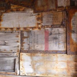 Western Annexe wall in Scott's 'Terra Nova' hut