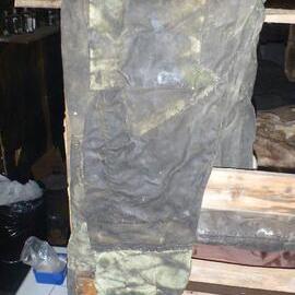 Patched trousers in Scott's 'Terra Nova' hut