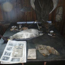 Chart table in Scott's 'Terra Nova' hut (001)
