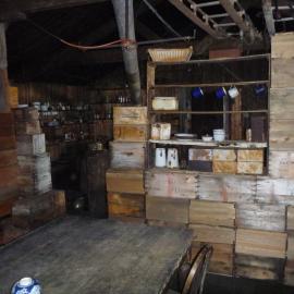 Wardroom and bulkhead in Scott's 'Terra Nova' hut