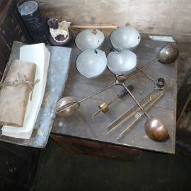 Anemometer parts in Scott's 'Terra Nova' hut