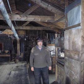 Kevin de Silva in Scott's 'Terra Nova' hut