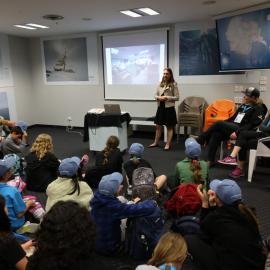 Margaret Walrod presenting at the Young Inspiring Explorers Summit (002)
